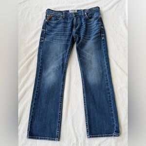 Ariat M7 Slim Fit Straight Leg Silverton Coltrane Medium Wash Mens Jeans! 36x32